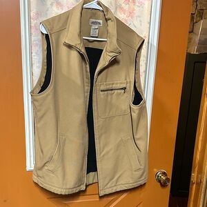 Men's Tan Sleeveless Jacket
